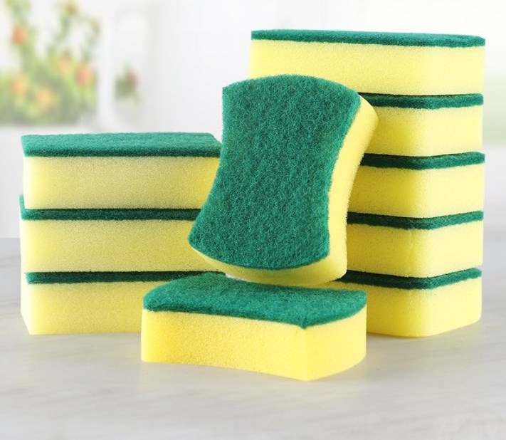 Dishwashing sponge kitchen supplies dishwashing sponge scouring pad household cleaning dishcloth  high-density scouring pad