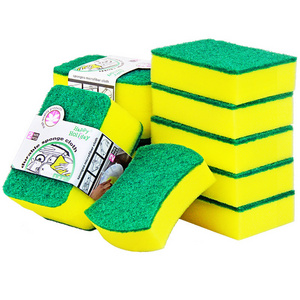 Dishwashing sponge kitchen supplies dishwashing sponge scouring pad household cleaning dishcloth  high-density scouring pad