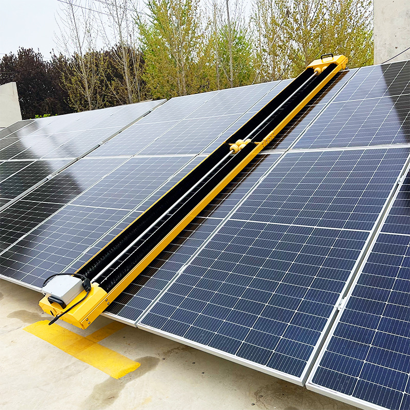 High efficiency Solar Panel Cleaning Tools Commercial Use Electric Solar Cleaning Machine Automatic Clean Robot