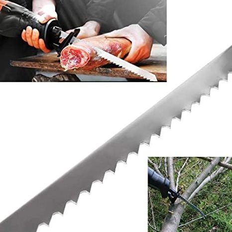 9.5 inch 5TPI Stainless Steel Reciprocating Saw Blades For Cutting Iced Meat Green Wood Bone 12 inch 3TPI Sabre Saw Blade