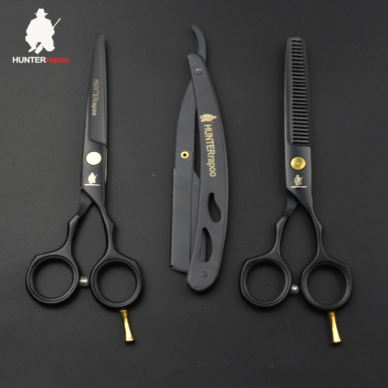 5.5 inch hair cutting scissors thinning shears kit stainless steel barber scissors set for hairdresser Haircut Hairdressing