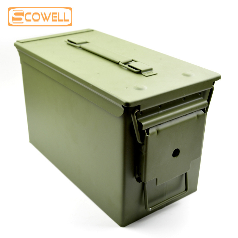 Durable Water Proof .30CAL .50CAL Ammo Box M2A1 With Handle PA108 M19A1 Ammo Can Lithium Battery Explosion-proof Case