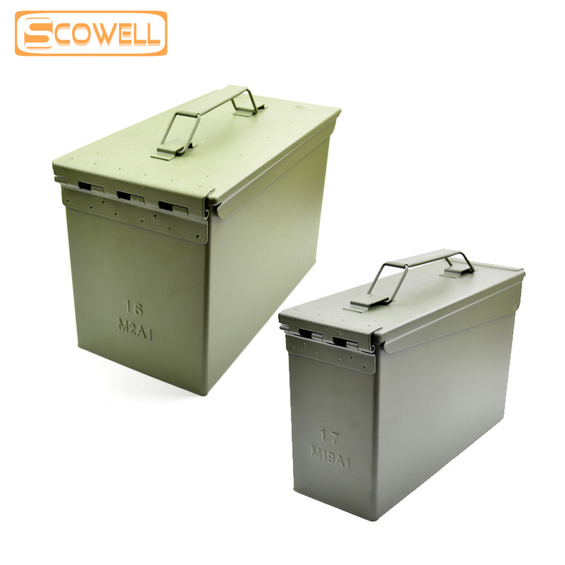 Durable Water Proof .30CAL .50CAL Ammo Box M2A1 With Handle PA108 M19A1 Ammo Can Lithium Battery Explosion-proof Case