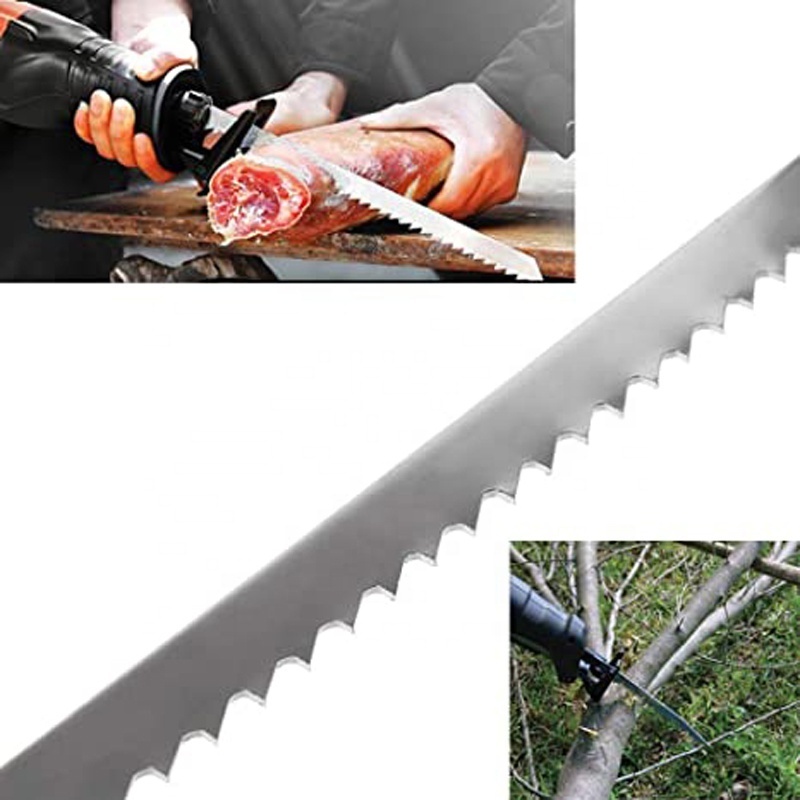 5pcs Stainless Steel Reciprocating Saw Blades 3pcs 9 inch 5TPI 2pc 12 inch 3TPI for cutting iced meat green wood Sabre Saw Blade