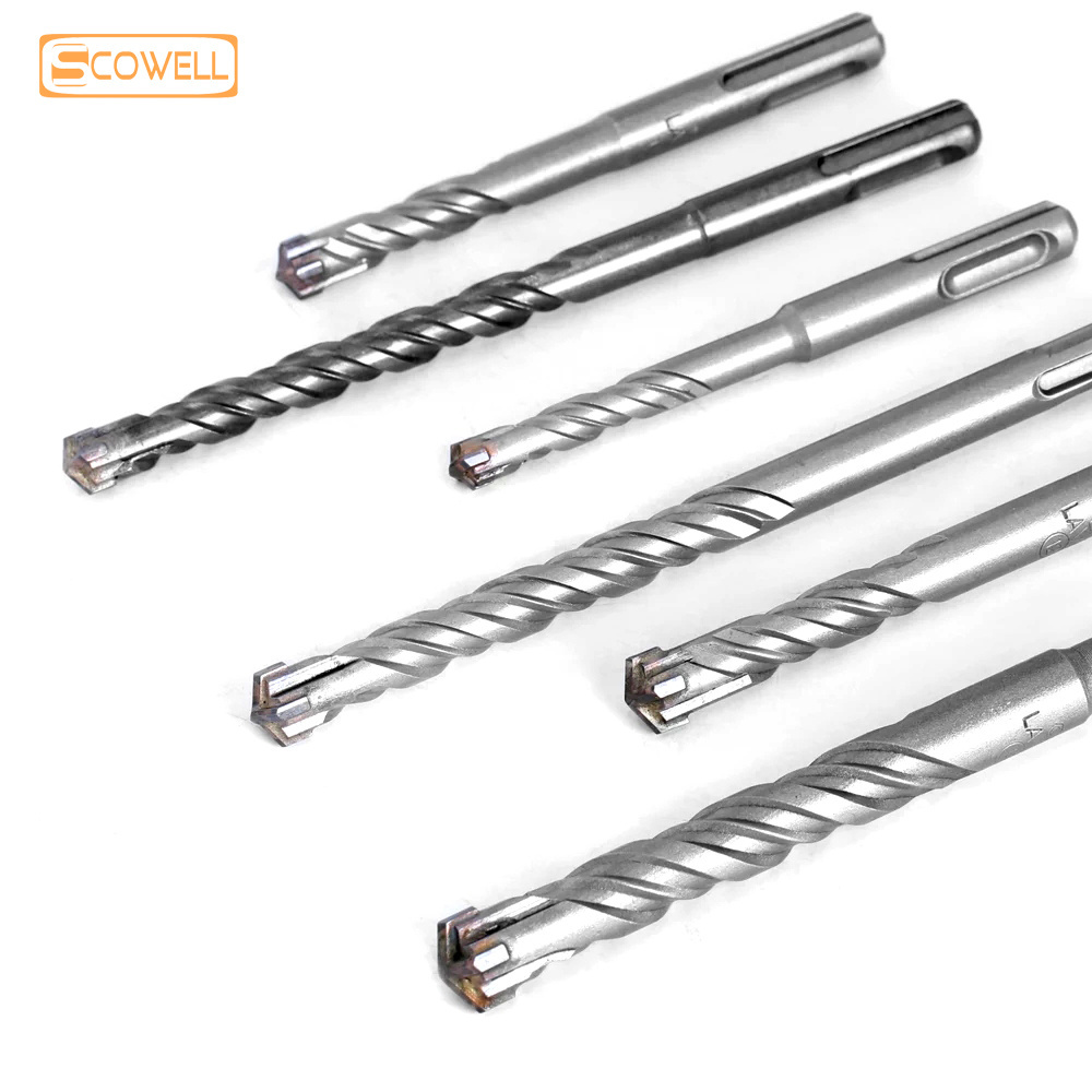 Concrete SDS Plus Drill Bit TCT Carbide Cross Tips 4 Cutters 110mm-460mm Wall Brick Block Electric Hammer Masonry Drilling Bits