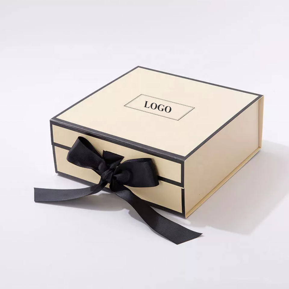 customized  luxury clothing packaging  folding paper box with magnetic for coat dress shoes cosmetics jewelry with ribbon