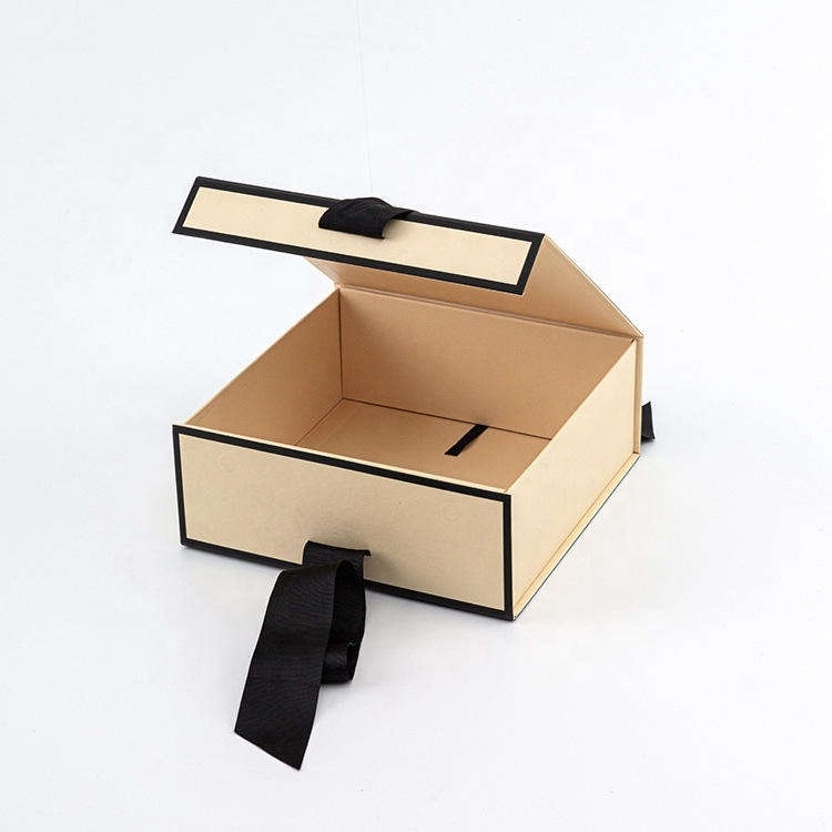 customized  luxury clothing packaging  folding paper box with magnetic for coat dress shoes cosmetics jewelry with ribbon