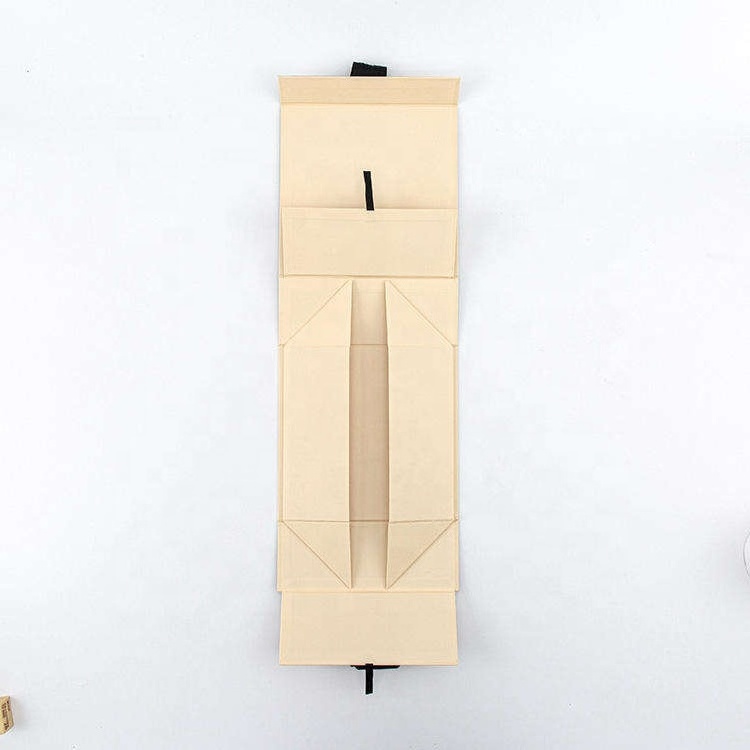 customized  luxury clothing packaging  folding paper box with magnetic for coat dress shoes cosmetics jewelry with ribbon