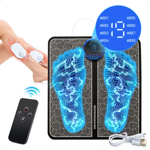 Rechargeable Tens Neck Massage Remote Control EMS Foot Massager For Feet Pain Relief