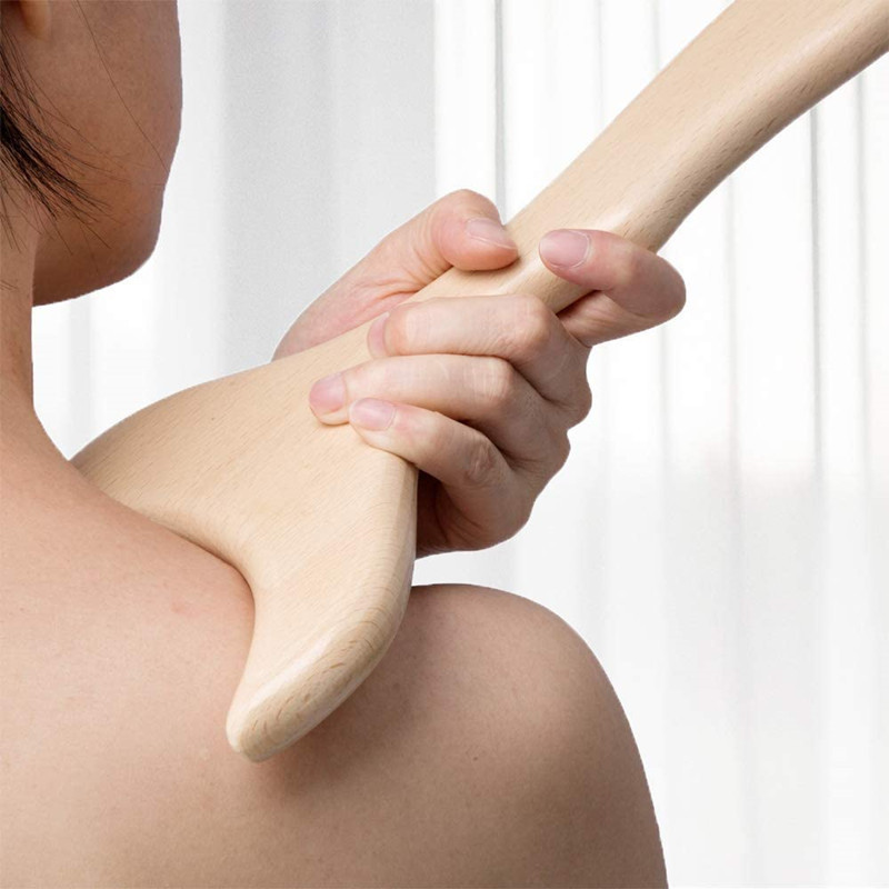 Best Seller Wooden Gua Sha Roller With Anti Cellulite Essential Oil Wood Therapy Massage Tools Set