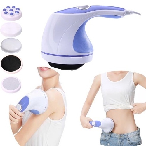 5 Replaceable Massage Head Anti Cellulite Weight Loss Slimming Body Massage Machine Handheld Body Massager For Lose Belly Fat