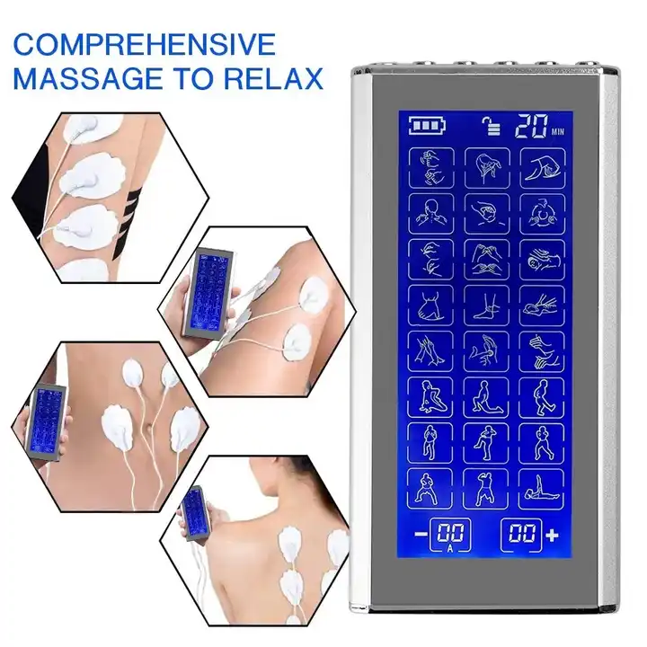 Factory Wholesale Acupuncture Body Massage Digital Therapy Massager Electrostimulator Tens Unit Ems Muscle Stimulator