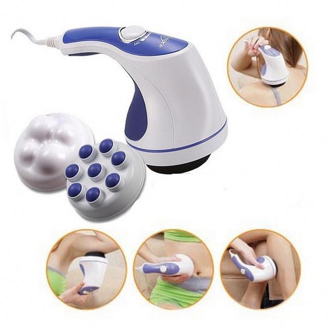 5 Replaceable Massage Head Anti Cellulite Weight Loss Slimming Body Massage Machine Handheld Body Massager For Lose Belly Fat