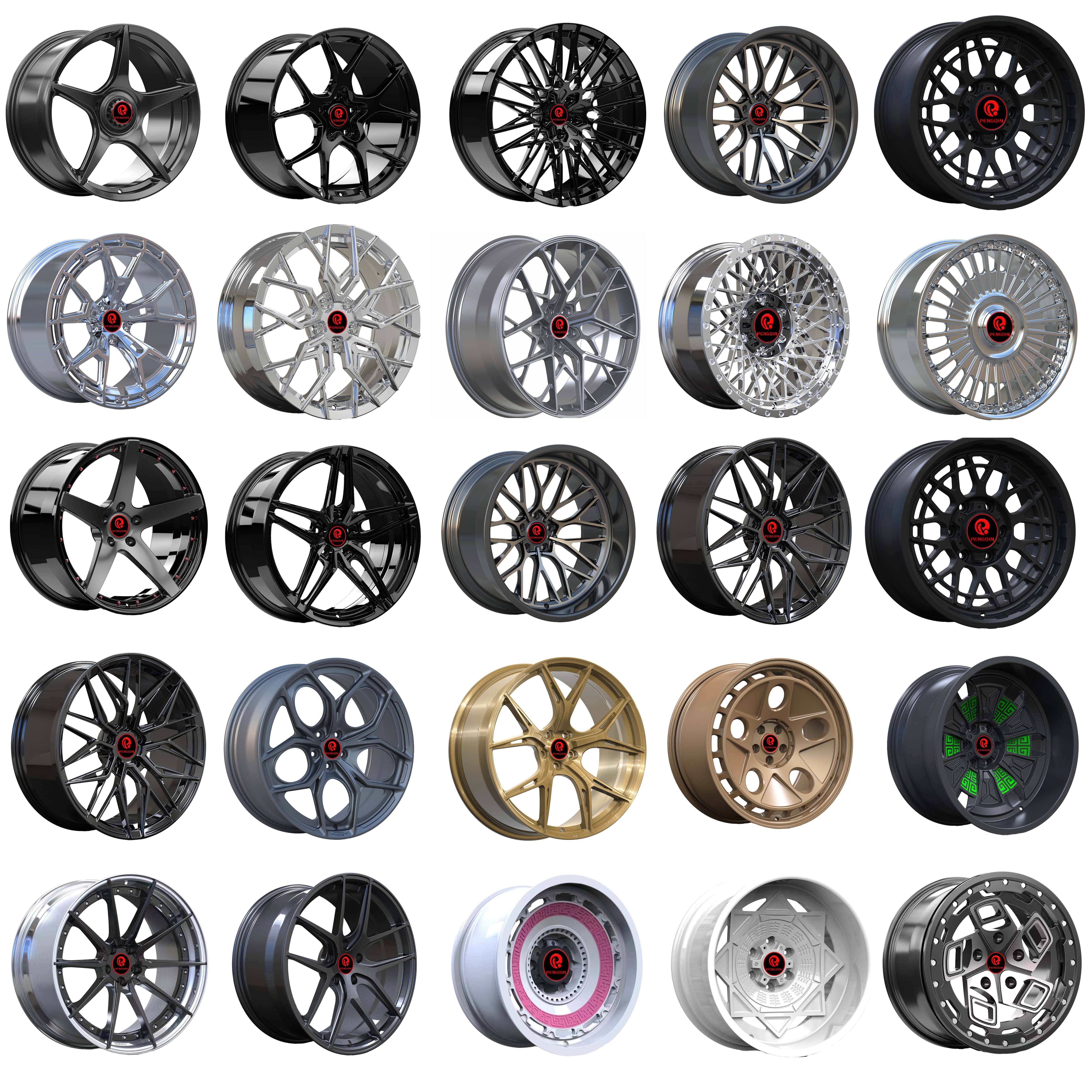 aluminum forged car wheel rim 19-24 inch 5x114 light truck tire wheel rim for high end racing passenger cars