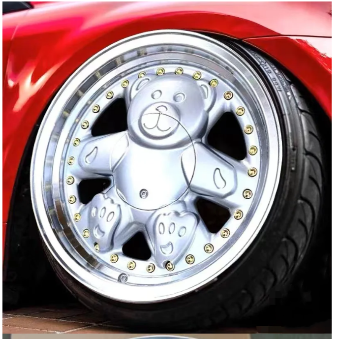 Cheap Price rines de lujo deportivos para autos Alloy Lexus Rims Teddy Bear r15 wheels 15 Inch 4 holes Rim 4X100 Rims wheels