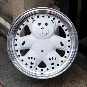 Cheap Price rines de lujo deportivos para autos Alloy Lexus Rims Teddy Bear r15 wheels 15 Inch 4 holes Rim 4X100 Rims wheels