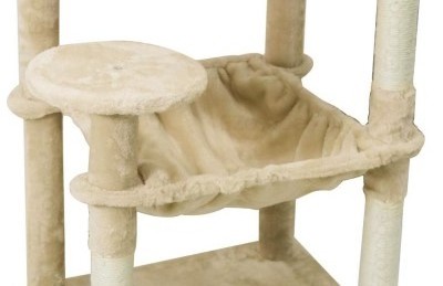 Cat Tree For Indoor Indoor Multi-Storey Luxury Cat Tower, With Scratch-Proof Sword Rope, Super Large Hammock And Plush