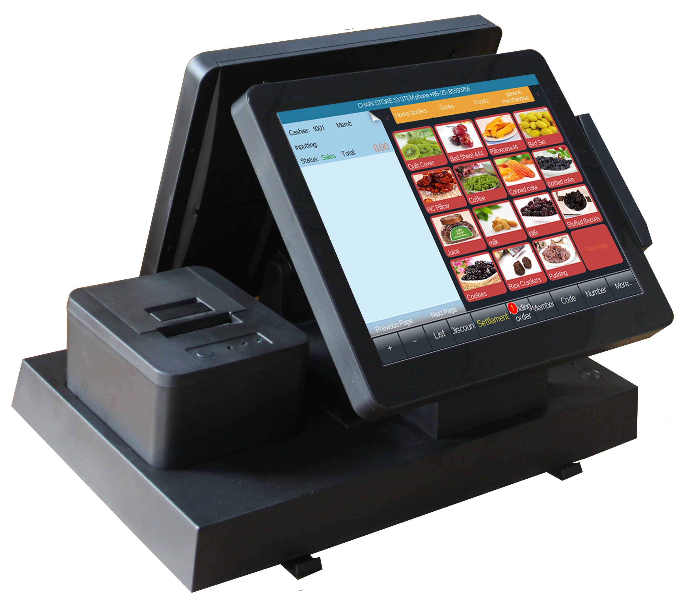 POS System Machine Wi-Fi All in One Payment Terminal USB Point of Sale Machine supports Win Android