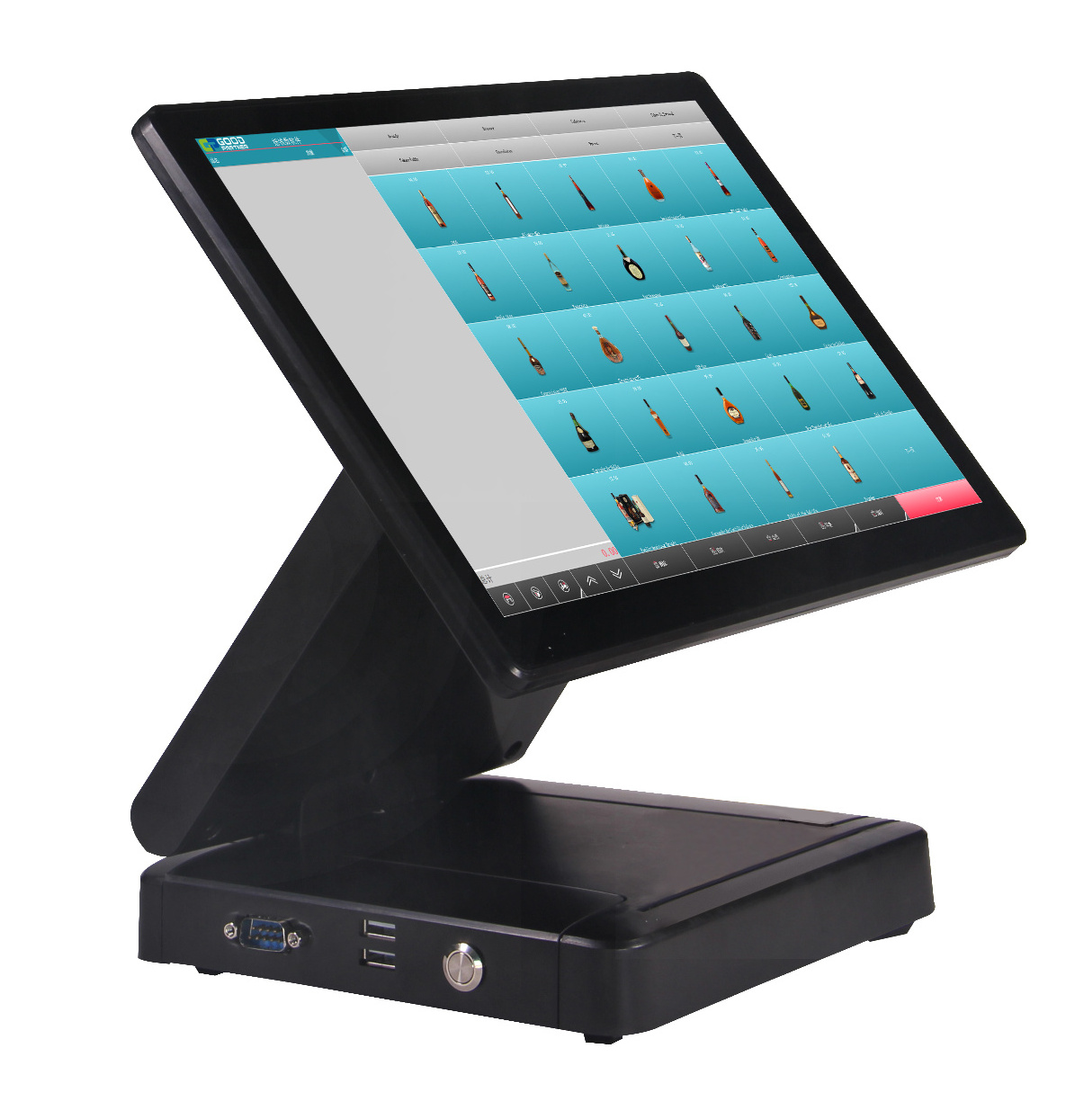 Pos Machine Dual Screen System For Touch Cash Register Machine