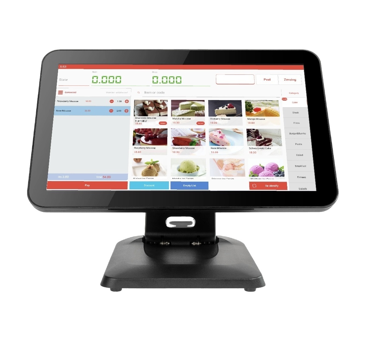 Cheap 15.6 Inch Capacitive Touch Screen Cash Register New Design POS System Checkout Counter Payment Kiosks for Retail Shops