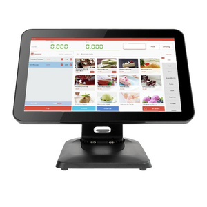 Cheap 15.6 Inch Capacitive Touch Screen Cash Register New Design POS System Checkout Counter Payment Kiosks for Retail Shops