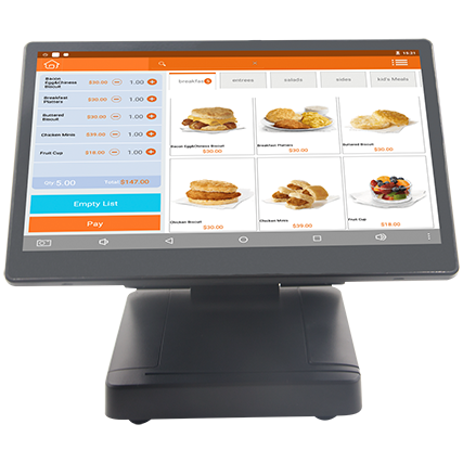 Pos Machine Dual Screen System For Touch Cash Register Machine