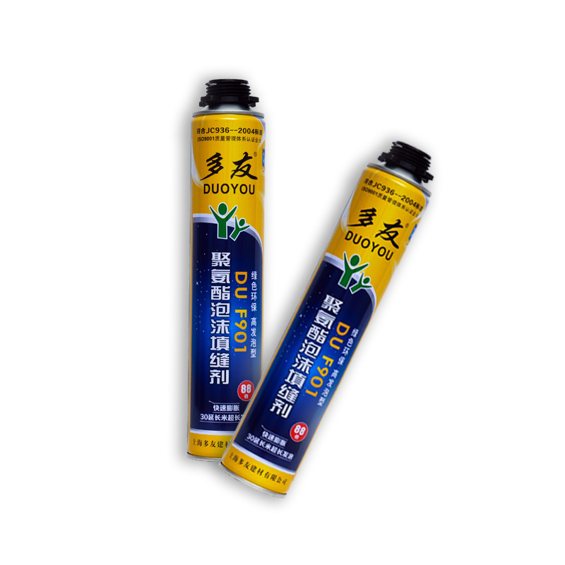 F901Customizable Polyurethane Foam Caulk Environmentally Friendly Acoustic Waterproof Gun/Tube for Construction Use