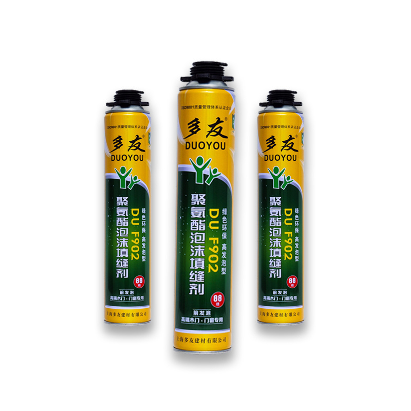 F902 Gun/Tube Spray Polyurethane Foam Caulk Soundproofing Waterproofing Window Door Installations Hole Repairs-for Construction