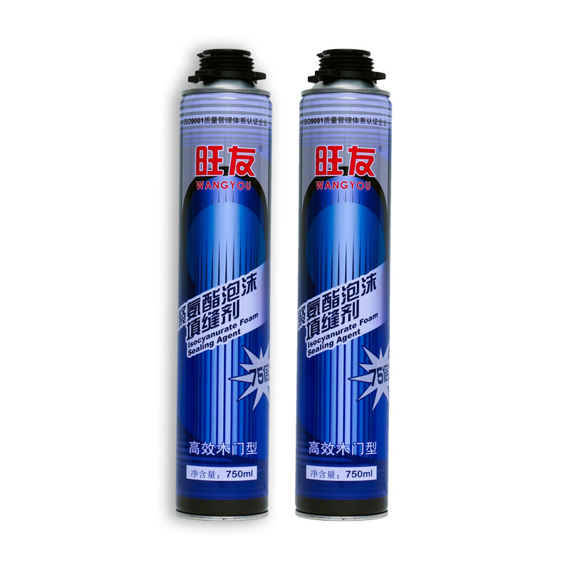 Multi-purpose PU foam pre-foamed polyurethane foam caulk for heat and sound insulating high-grade wooden doors