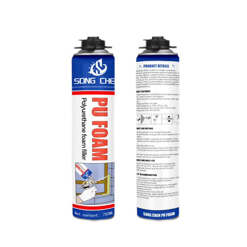 Factory Hot Sale Professional Polyurethane Foam Insulation Spray Liquid Waterproof Fixed Sealant Adhesives & Sealants