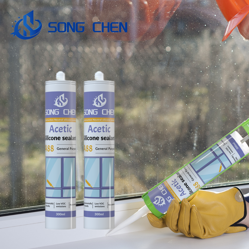 SONGCHEN-A88 General Purpose Acetic silicone sealant,for caulking and sealing