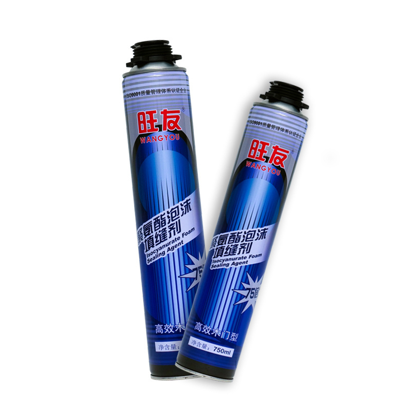 Multi-purpose PU foam pre-foamed polyurethane foam caulk for heat and sound insulating high-grade wooden doors