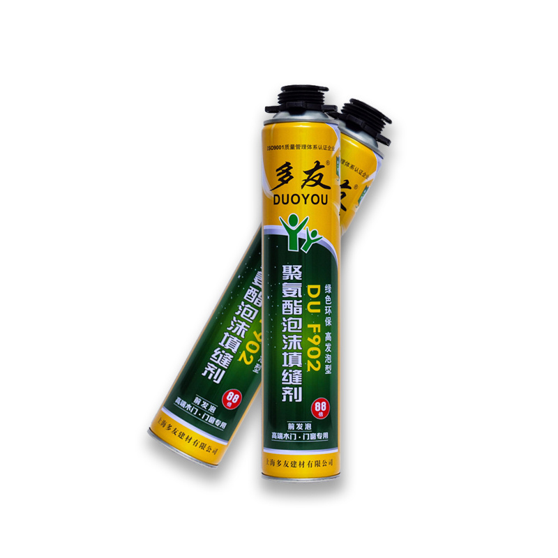 F902 Pu Foam Multi-Purpose White Eco-friendly Soundproof Polyurethane Foam Spray Caulk Adhesive Sealant for Construction Use