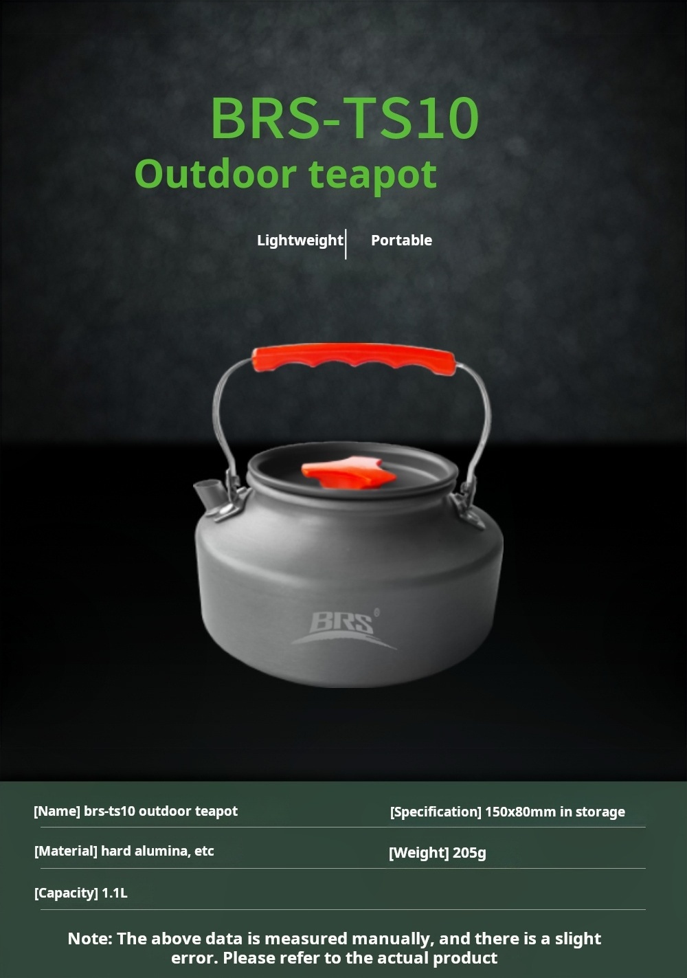 Outdoor Camping Cookware Aluminum Alloy Portable Water Tea Kettle With Handle Boiling Kettle