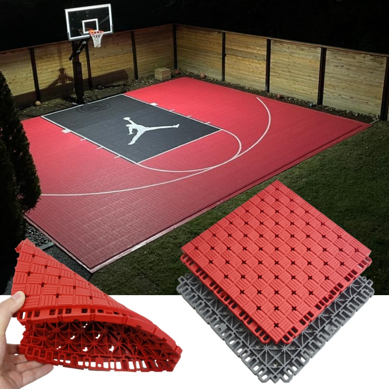 Portable Roller Skating Rink Tennis Pickleball Badminton Sports Court Tile Flooring Basketball Court