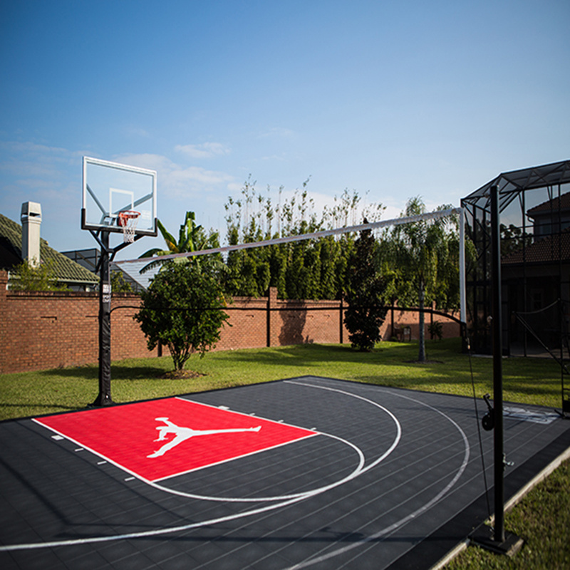 Portable Outdoor PP Plastic Modular Interlocking Basketball Sports Court Flooring Tiles Basketball Court