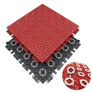 Soundproof PP Plastic Roller Skating Interlocking Floor Tiles Outdoor Basketball Sport Flooring