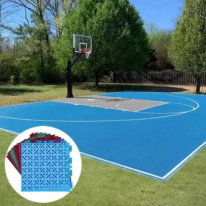 Fences sports event floor covering basketball design for indoor outdoor sport futsal court flooring  rubber mat carpet tiles