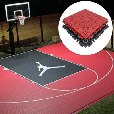 Portable Outdoor PP Plastic Modular Interlocking Basketball Sports Court Flooring Tiles Basketball Court