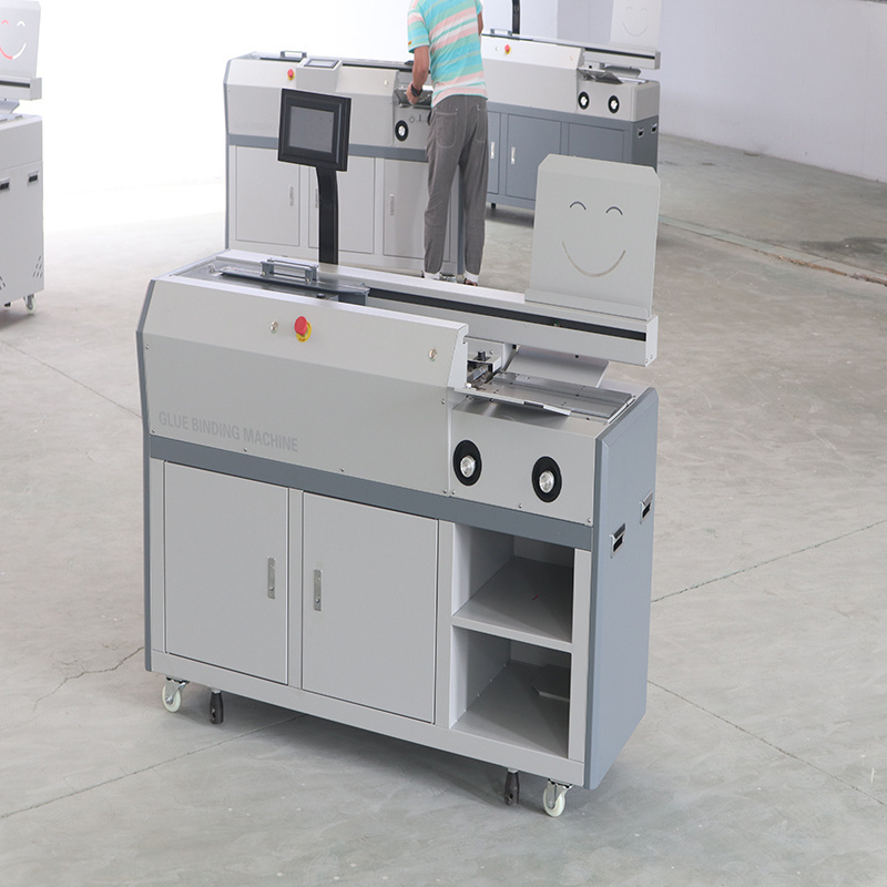 Perfect Automatic hardcover book binding machine for paper and  book cover gluing machine with two rollers