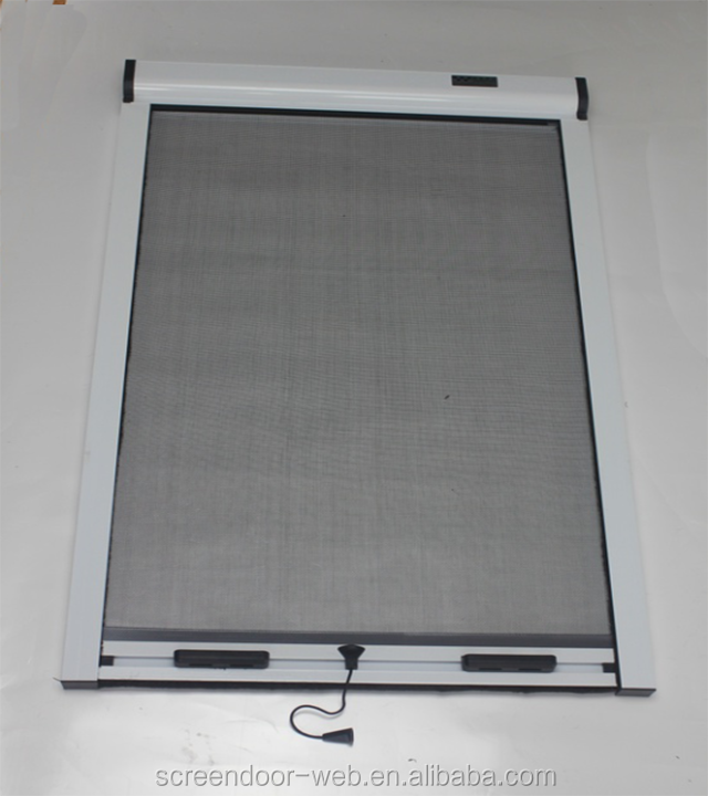 retractable rollers mosquito net roll up fly screen