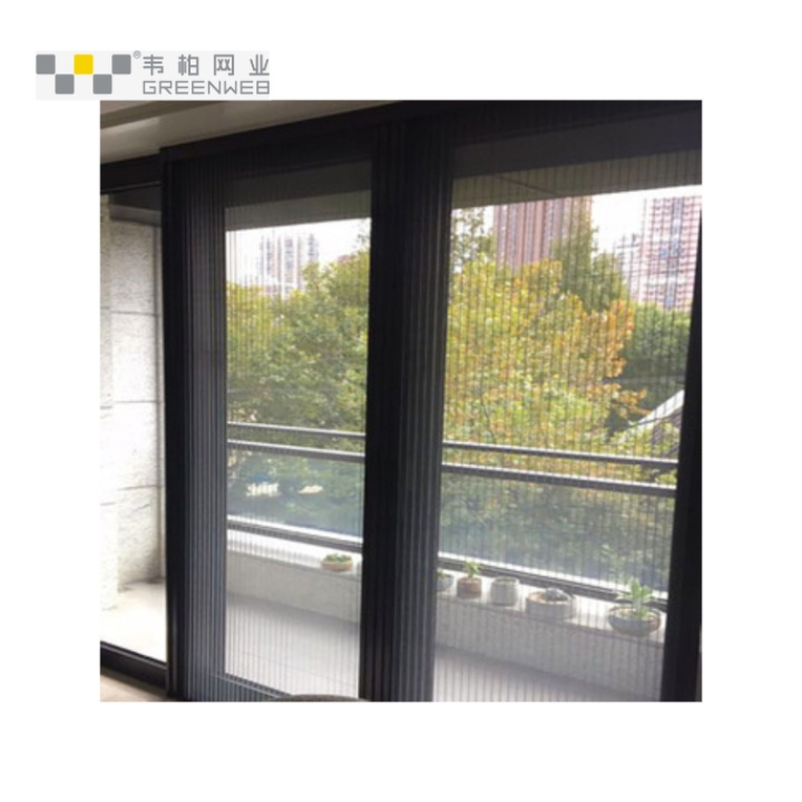 trackless window and door security insect door sliding pleated retractable fly screen