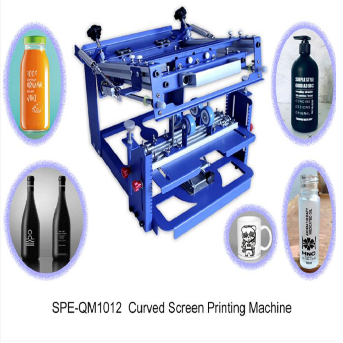 Curved Screen Printing Machine for Bottle Cylindrical Screen Printing Machine