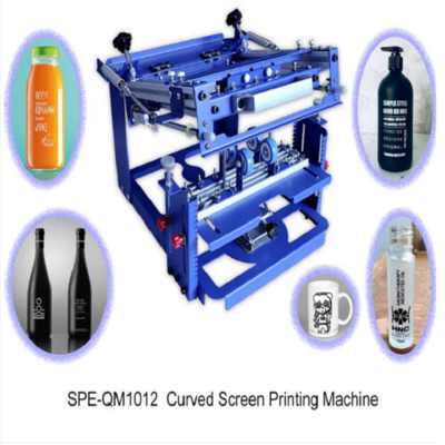 Curved Screen Printing Machine for Bottle Cylindrical Screen Printing Machine