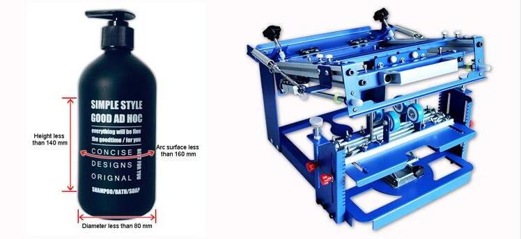 Curved Screen Printing Machine for Bottle Cylindrical Screen Printing Machine