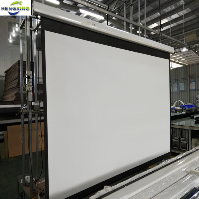 tubular motor for projection screen of tension screen with 3D silver screen fabric