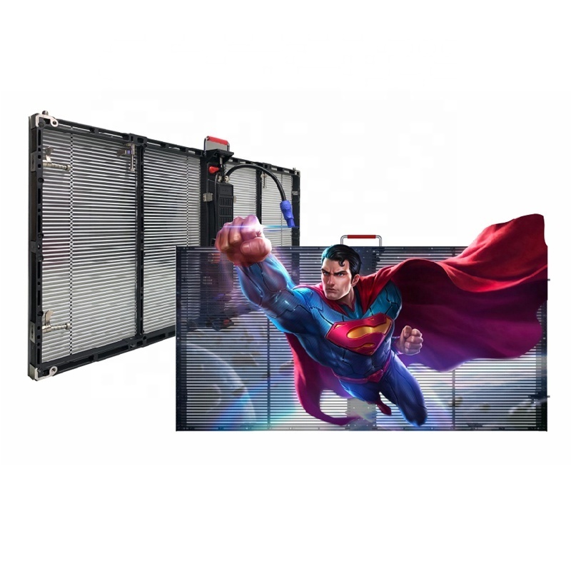 Transparent LED Display Outdoor Screen Panels Indoor Glass Film Display LED Strip Mesh Screen