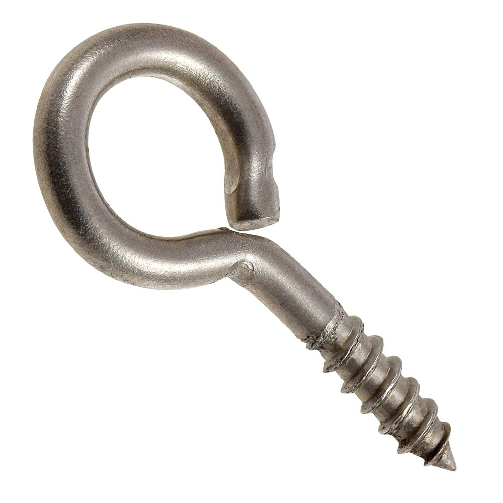 Small stainless steel screw eyes 40mm flat o-ring type lifting eye screw