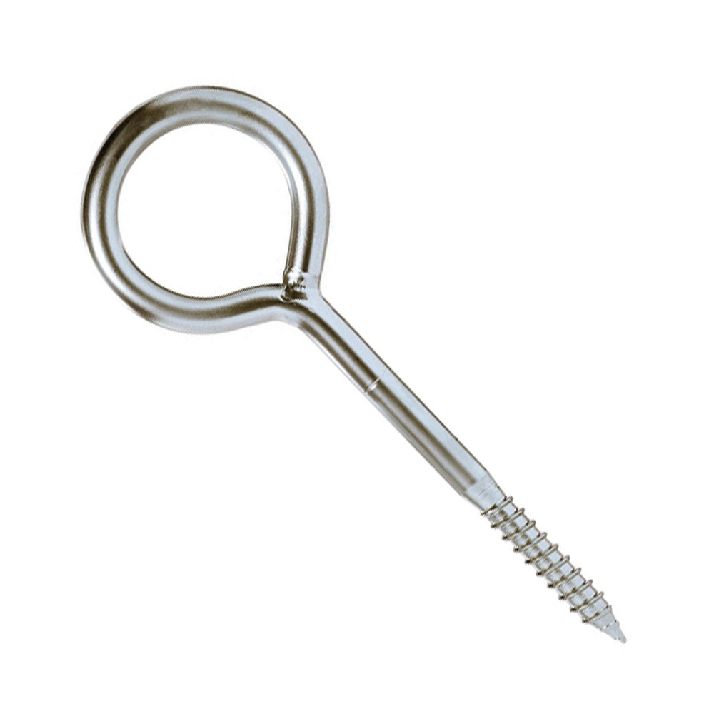 Small stainless steel screw eyes 40mm flat o-ring type lifting eye screw