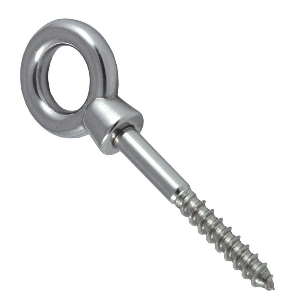 Small stainless steel screw eyes 40mm flat o-ring type lifting eye screw